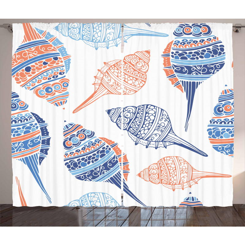 Maritime Sealife Sea Curtain