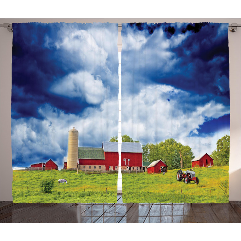 Warehouse Barn Scenery Curtain