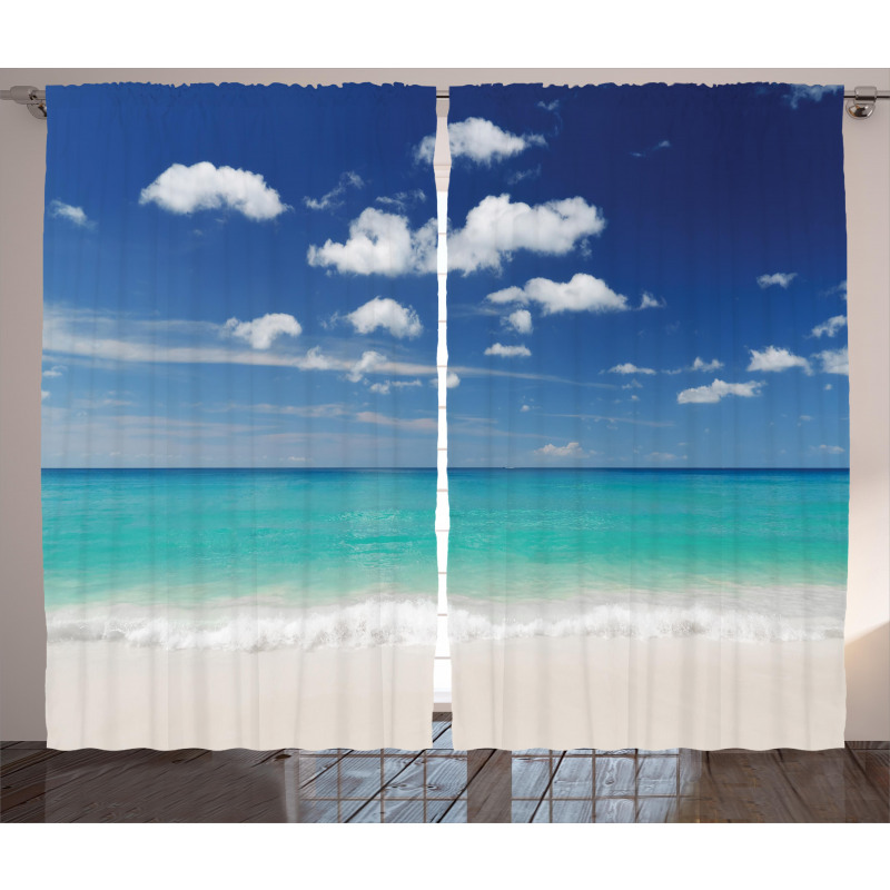Summer Beach Coast Curtain