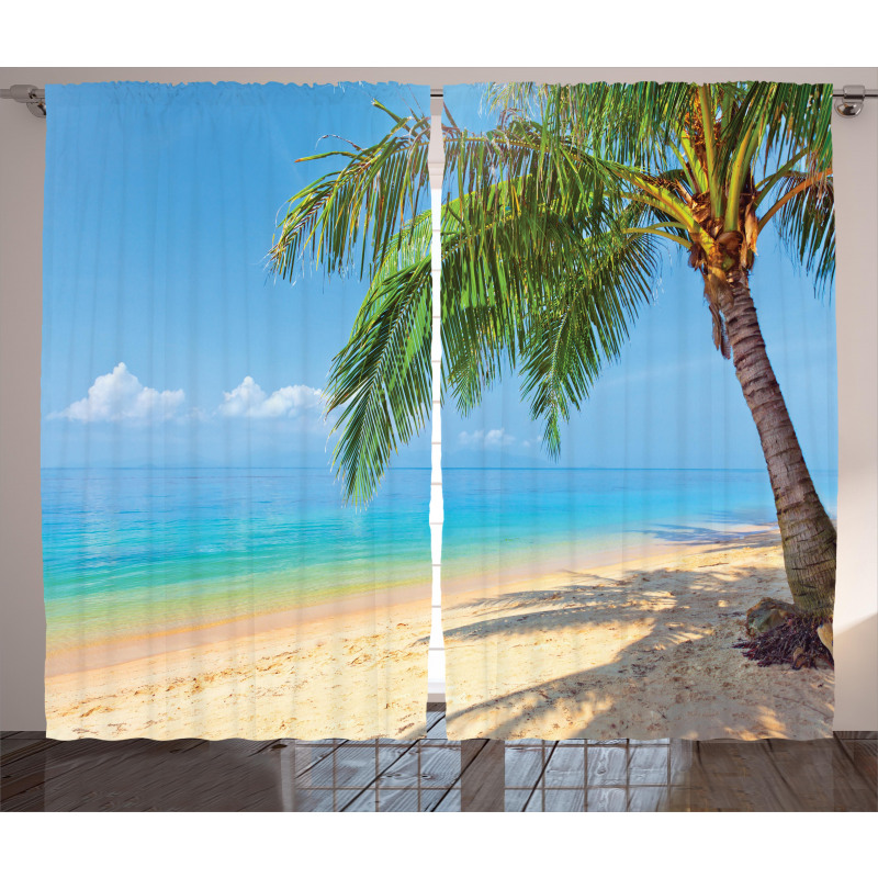 Tropic Botanic Image Curtain