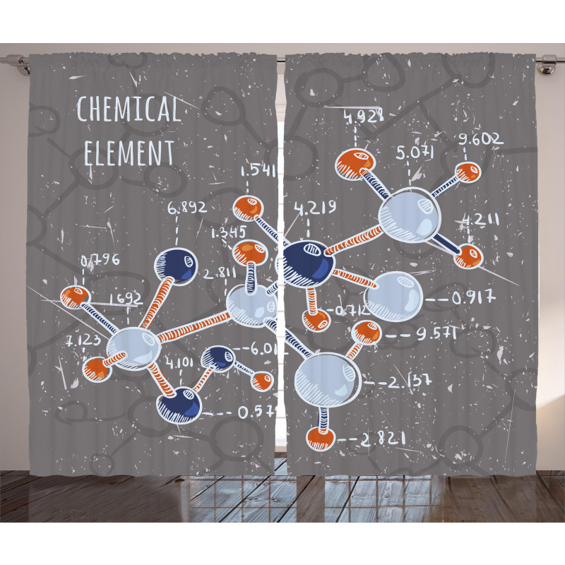 Formula Science Graphic Curtain