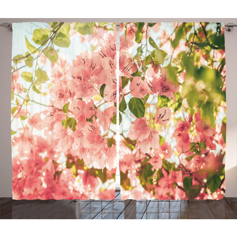 Sunny Summer Blossoms Curtain