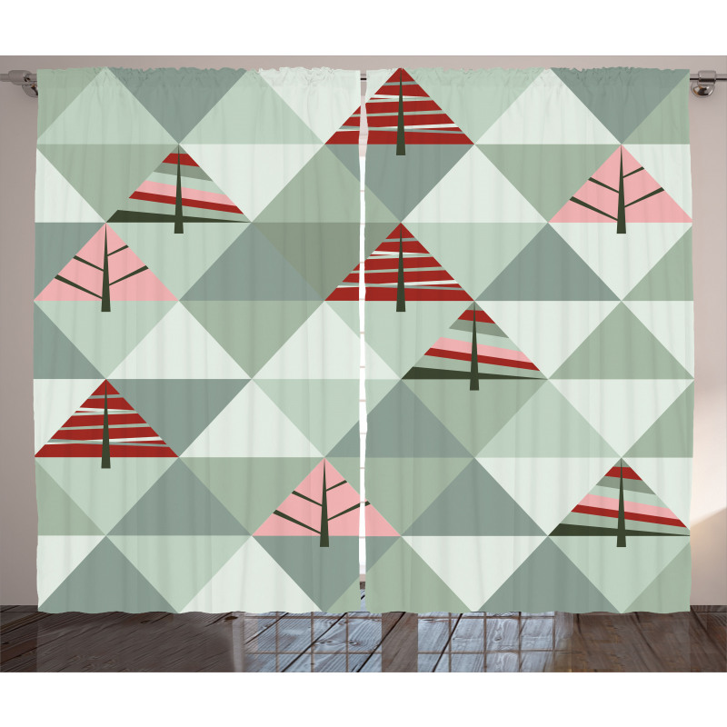 Illustration of Triangles Curtain