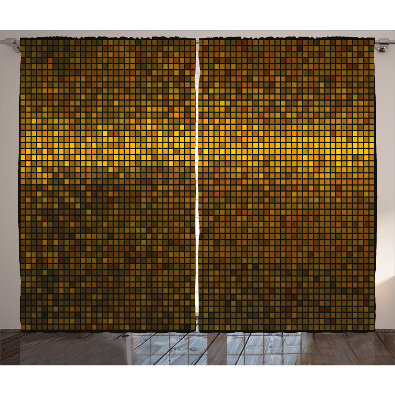 Disco Theme Artwork Curtain