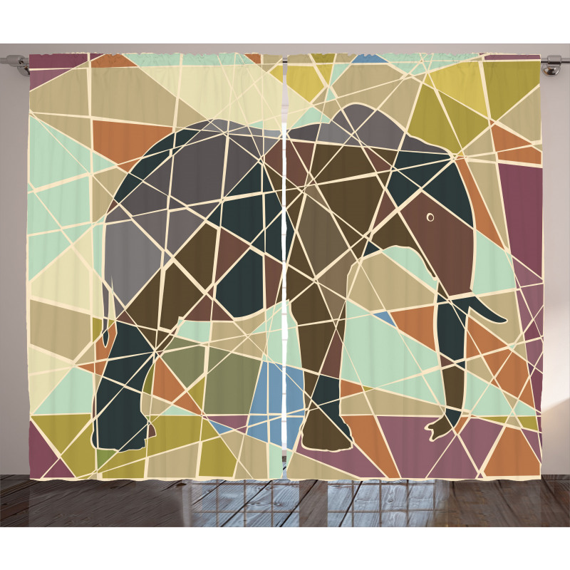 Mosaic Animal Curtain