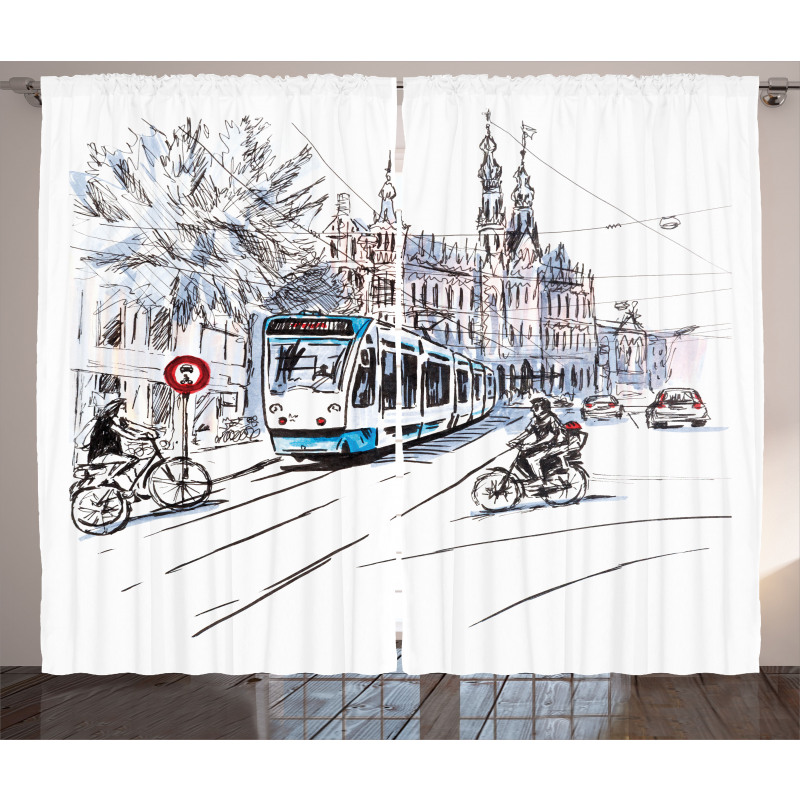 Amsterdam Cityscape Curtain