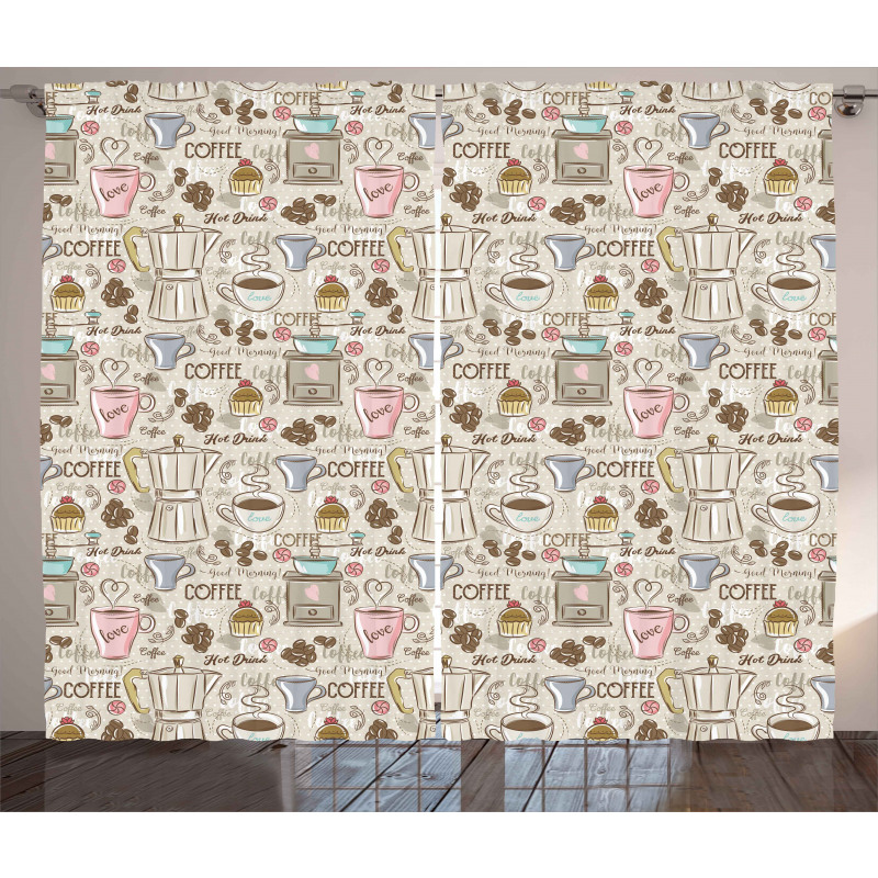 Coffee Espresso Machine Curtain