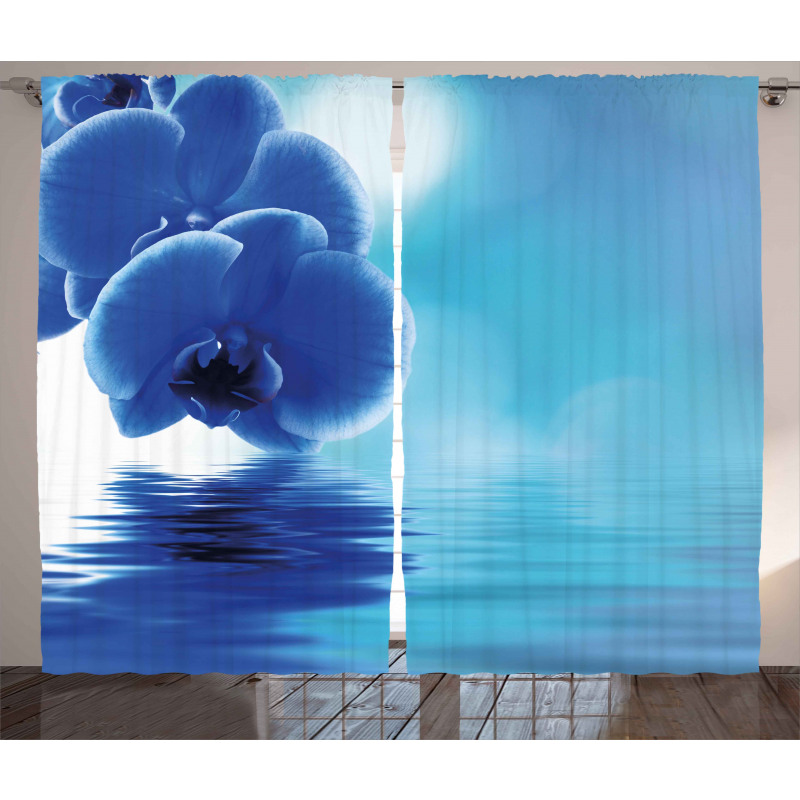 Orchid Floral Design Curtain