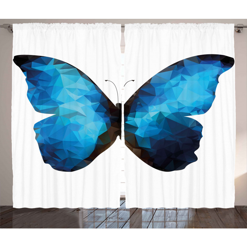 Modern Blue Ombre Curtain