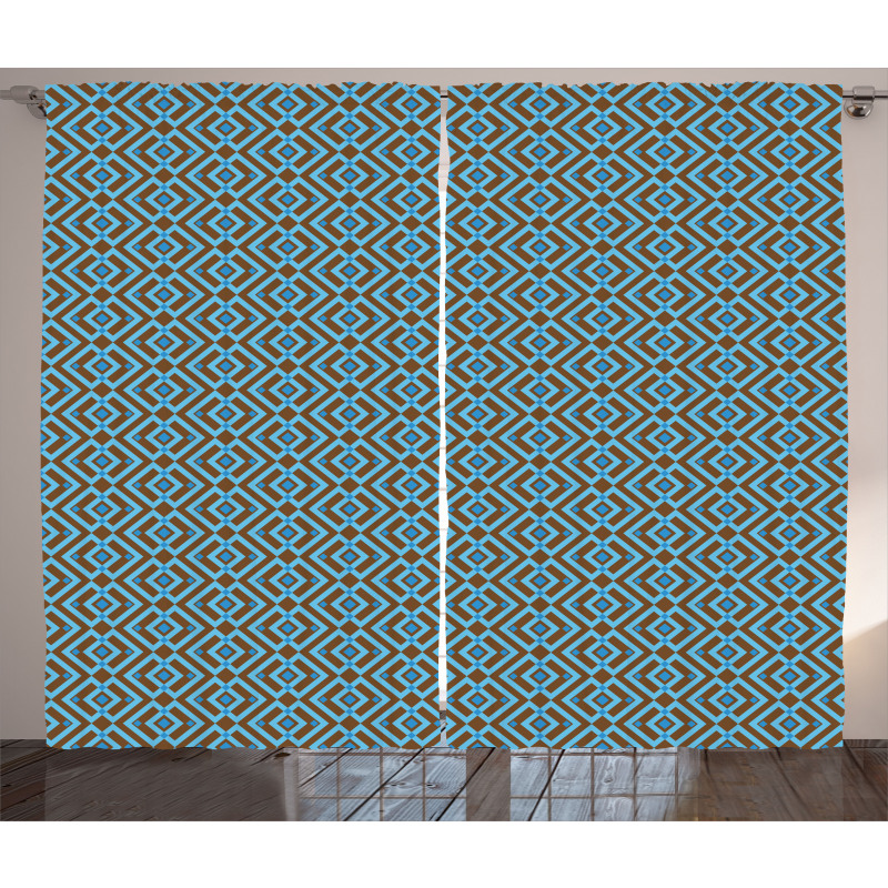 Nested Square Pattern Curtain