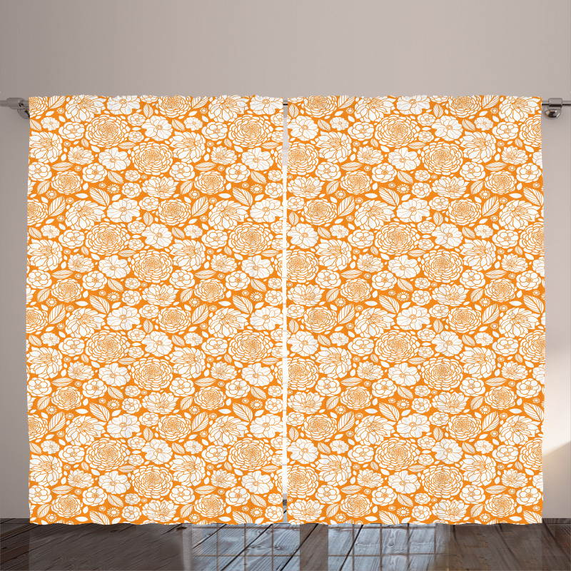 Summer Garden Floral Curtain