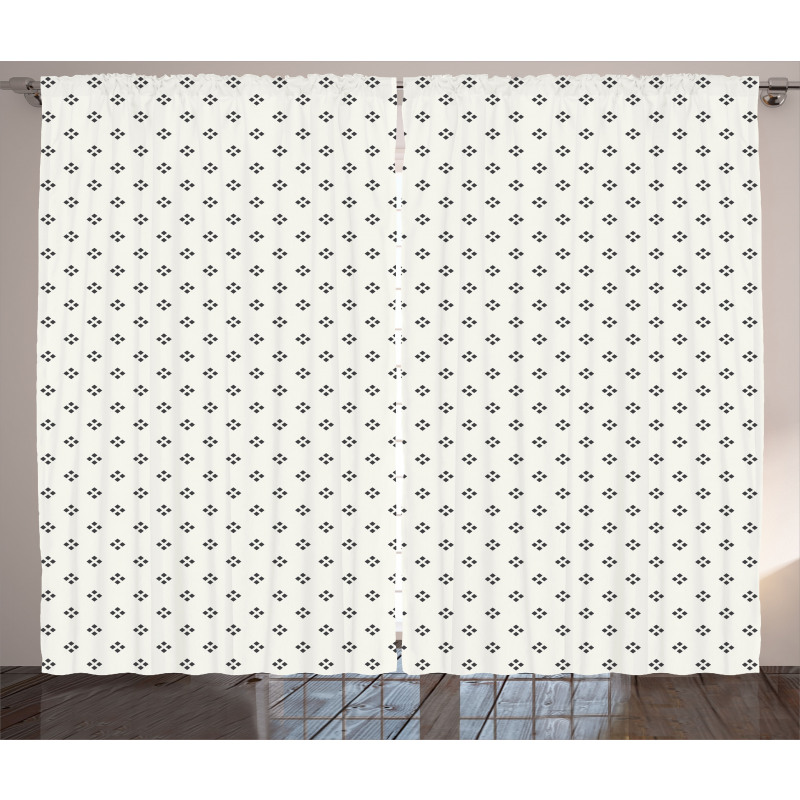 Pale Colored Dots Curtain