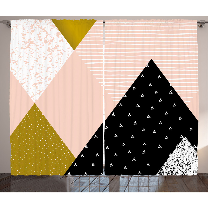 Abstract Texture Art Curtain