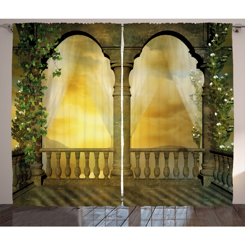Mystic Fairytale Art Curtain