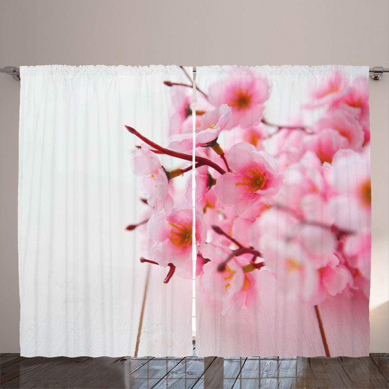 Cherry Blossom Petals Curtain