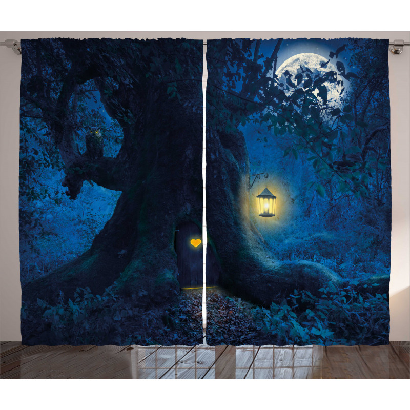 Night Tree Home Curtain