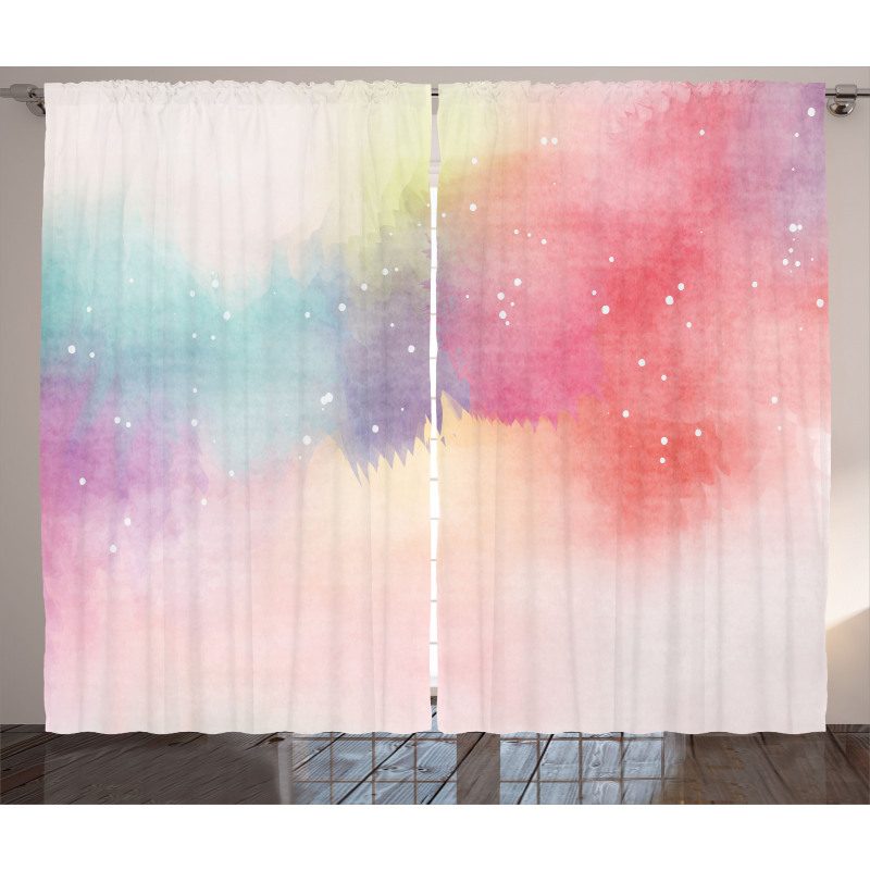Abstract Digital Paint Curtain