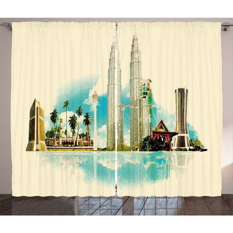 East Kuala City Palms Curtain