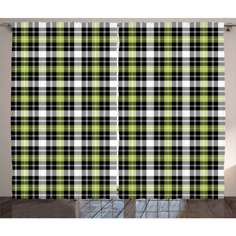 Vertical Square Lines Curtain