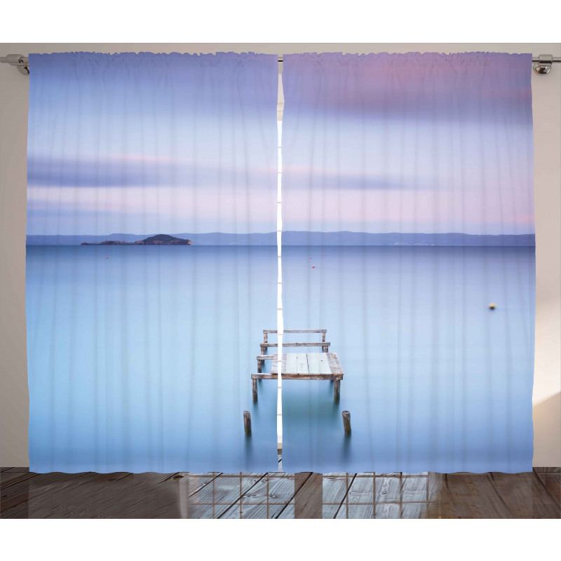 Bolsena Lake in Italy Curtain