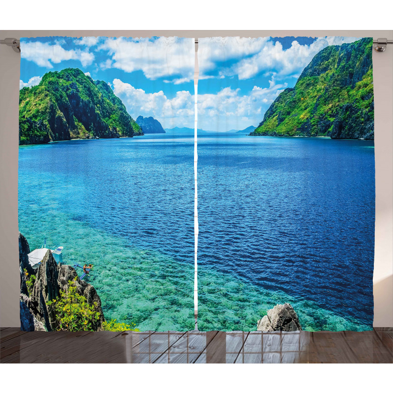 Scenic View of Palawan Curtain
