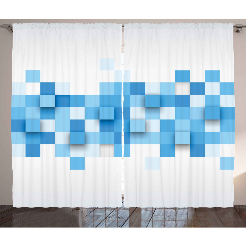 3D Mosaic Geometric Curtain