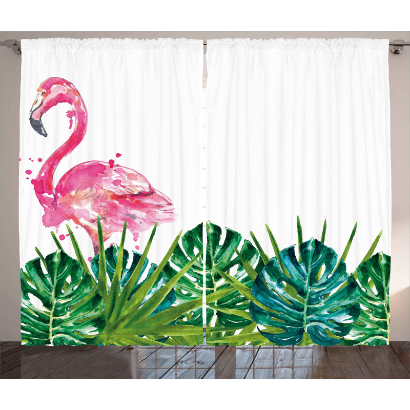 Exotic Nature Flamingo Curtain