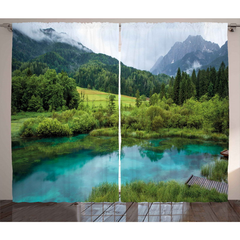 Zelenci Pond Slovenia Curtain