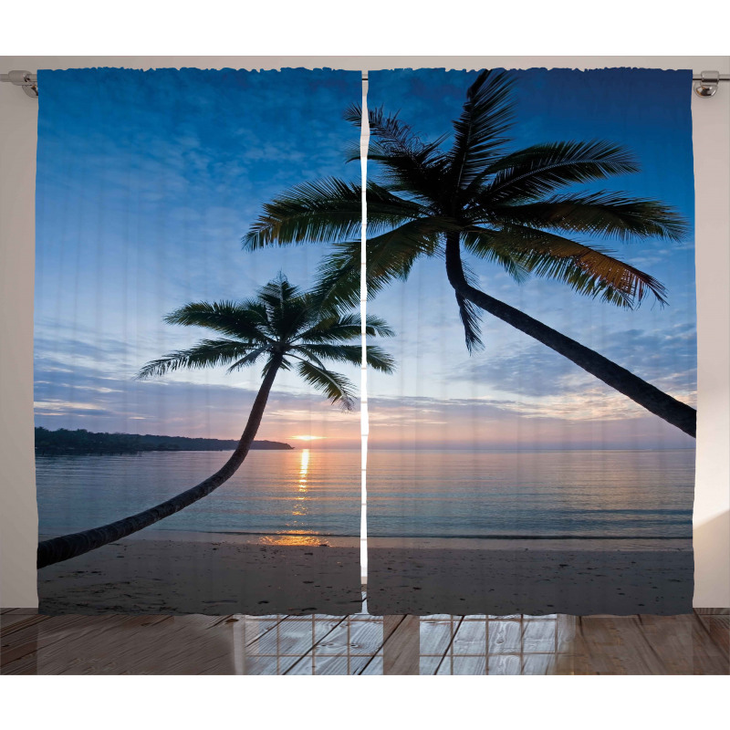 Sunset Beach Thailand Curtain