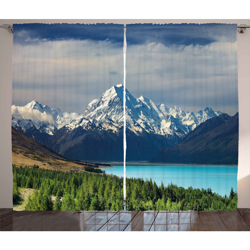 Mount Cook Pukaki Lake Curtain