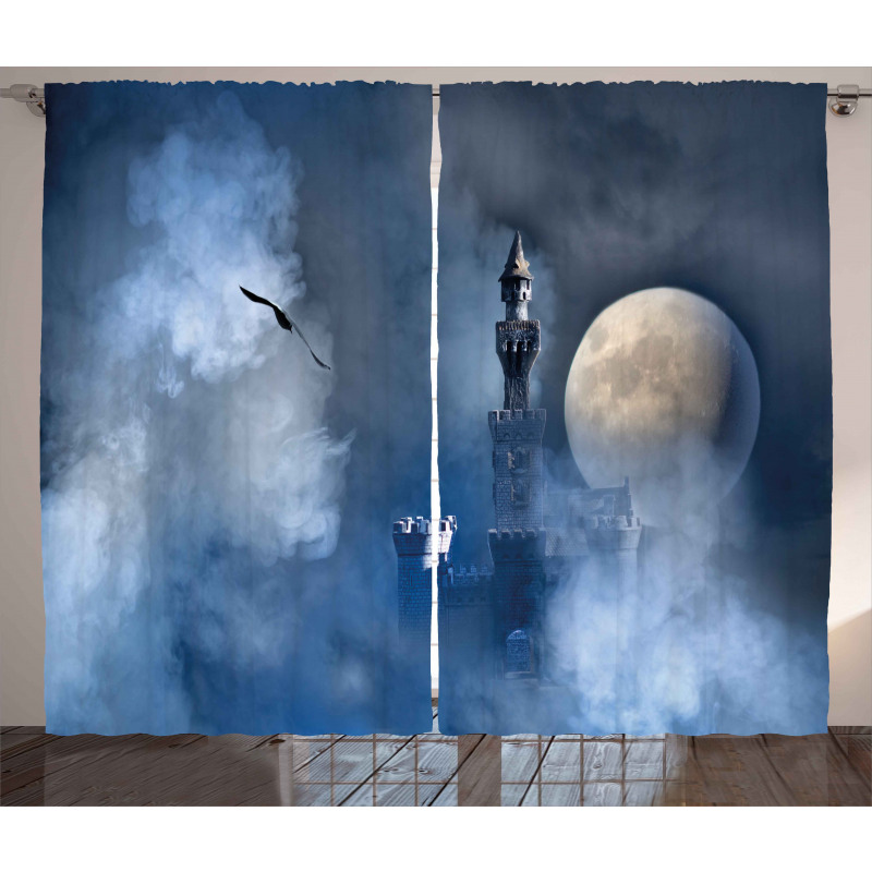 Castle on Clouds Gothic Curtain