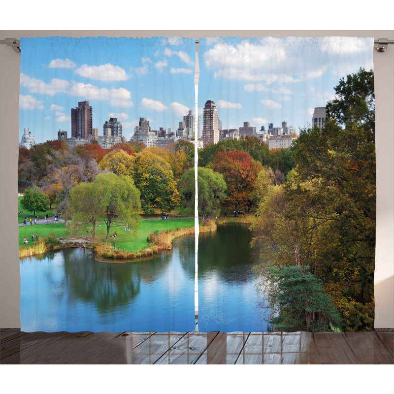 Central Park Autumn Curtain