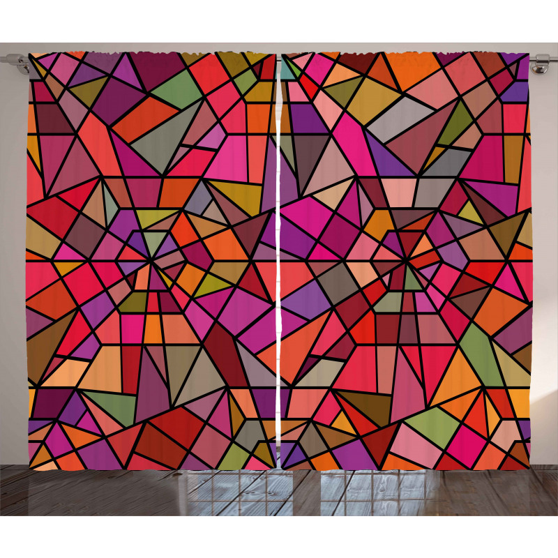 Vitray Mosaic Triangle Curtain