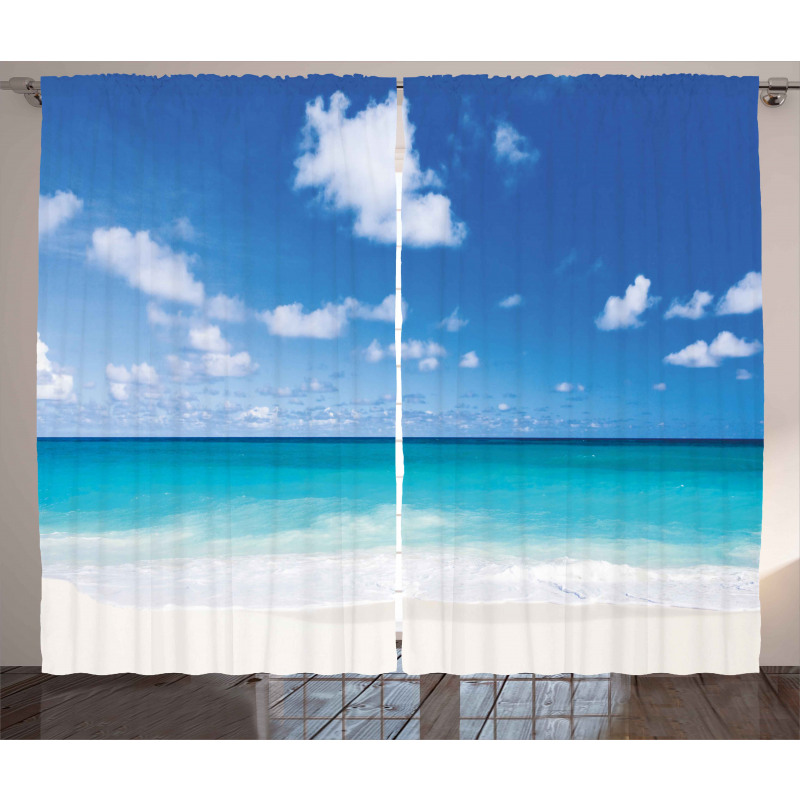 Barbados Coastline Summer Curtain