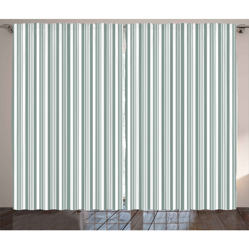 Thin and Bold Stipes Curtain