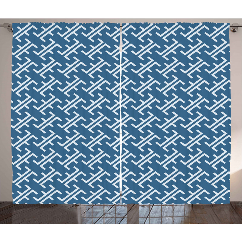 Ocean Inspired Oriental Curtain