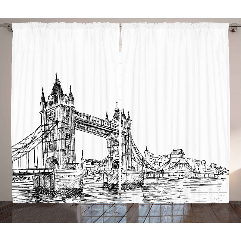 Tower Bridge UK Scenery Curtain