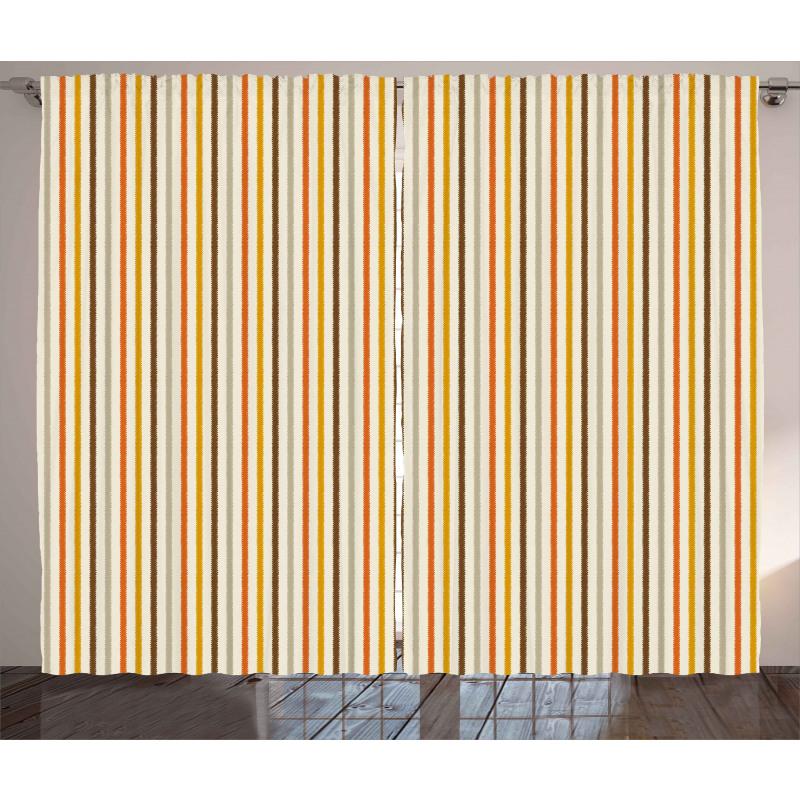 Colorful Fashion Stripes Curtain