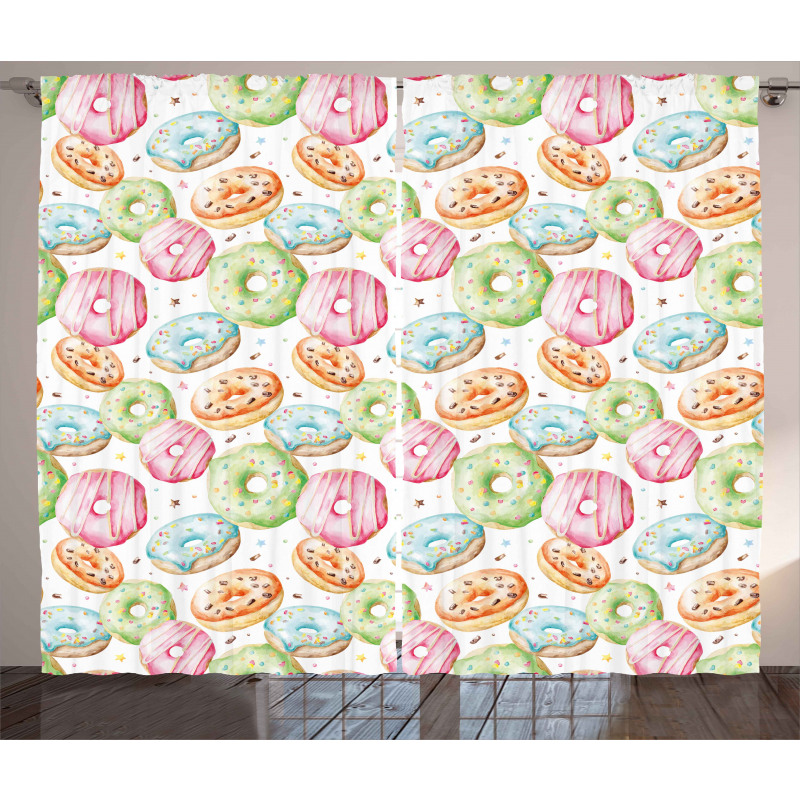 Delicious Donuts Curtain