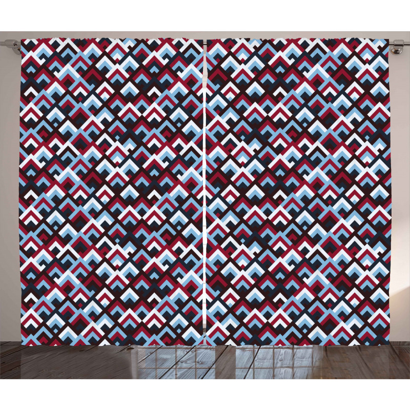 Geometric Triangle Shape Curtain