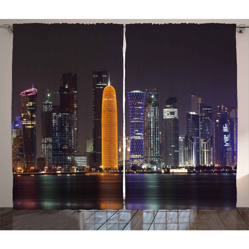 Qatar Middle East Town Curtain