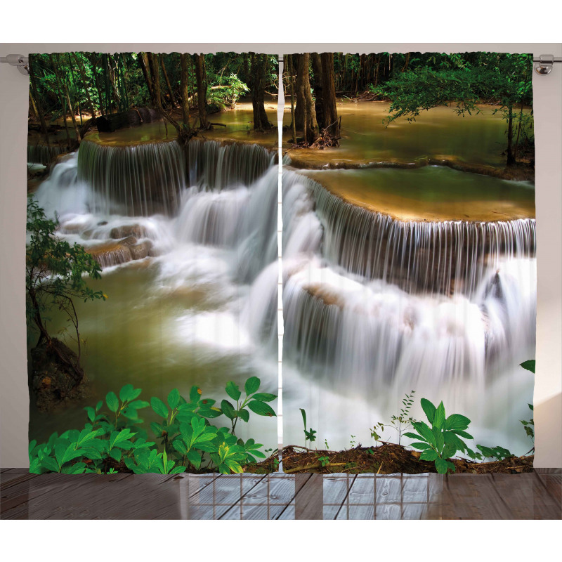Waterfall in Thailand Curtain