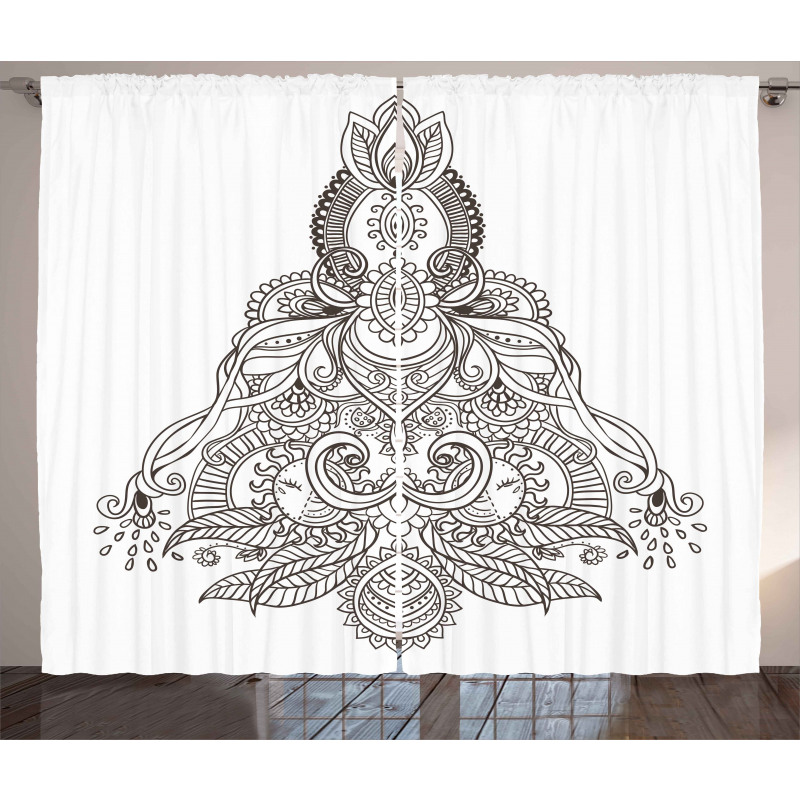 Lotus Sun Art Design Curtain