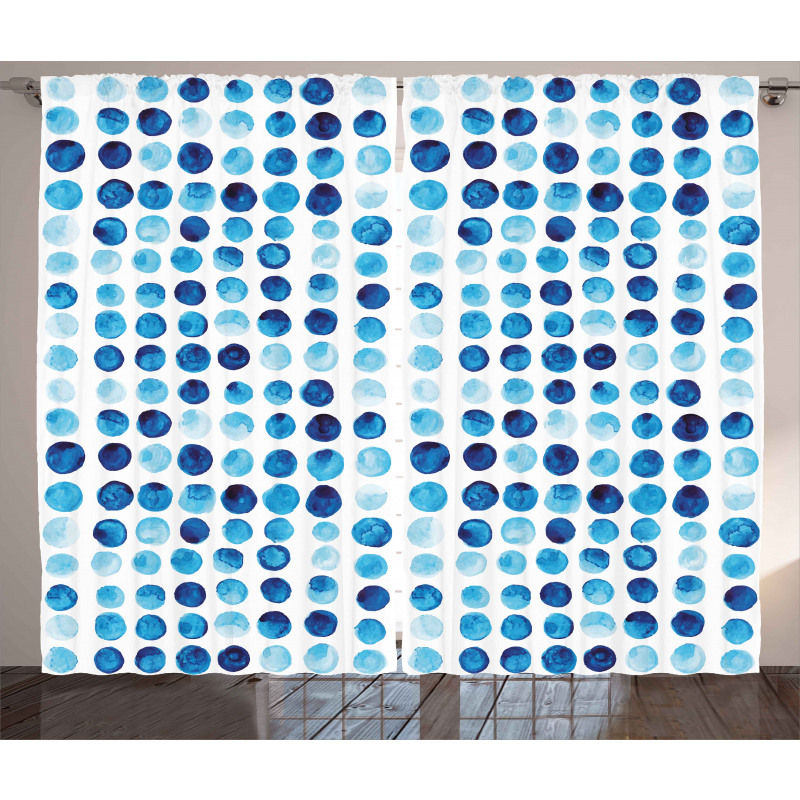 Hand Drawn Circles Cells Curtain