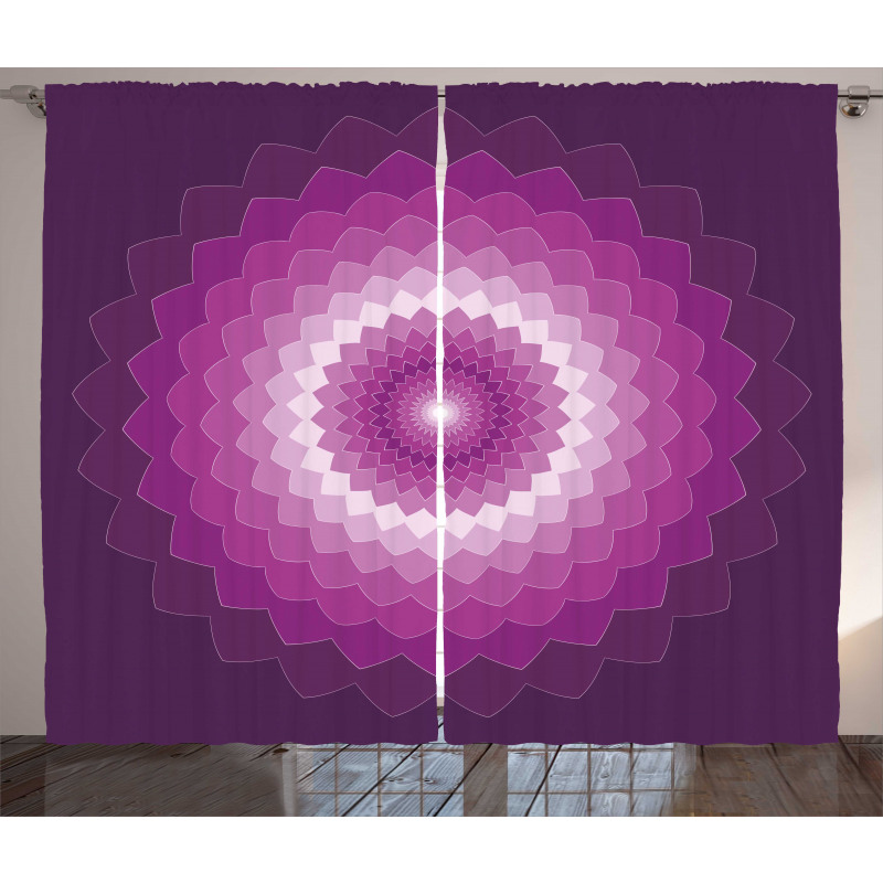 Optical Carnation Curtain