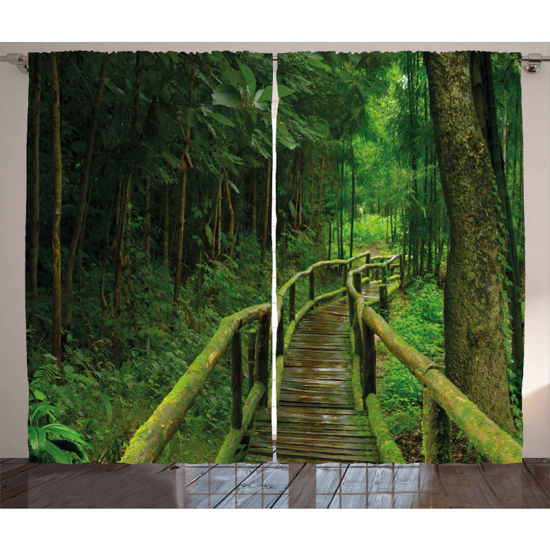 Rainforest in Thailand Curtain