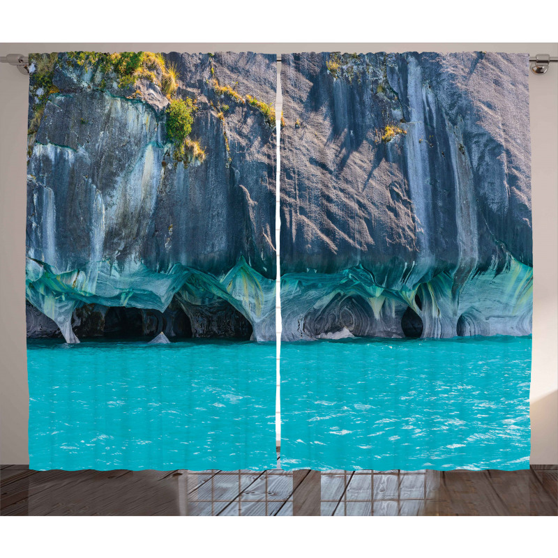 Marble Caves Chile Curtain