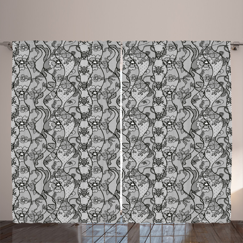 Lace Gothic Pattern Curtain