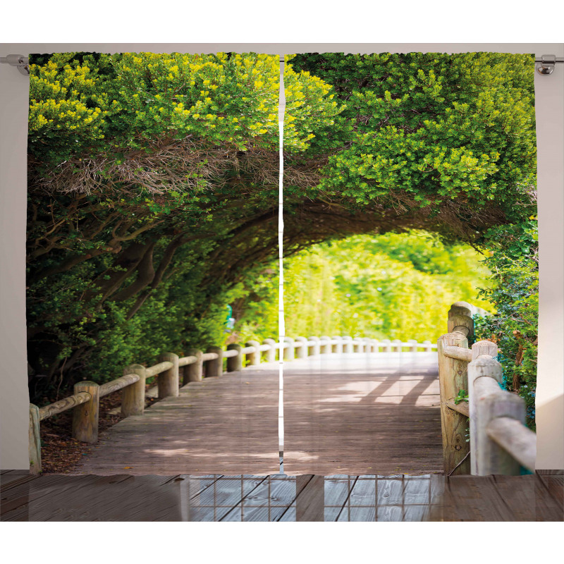 Nature Boardwalk Archway Curtain