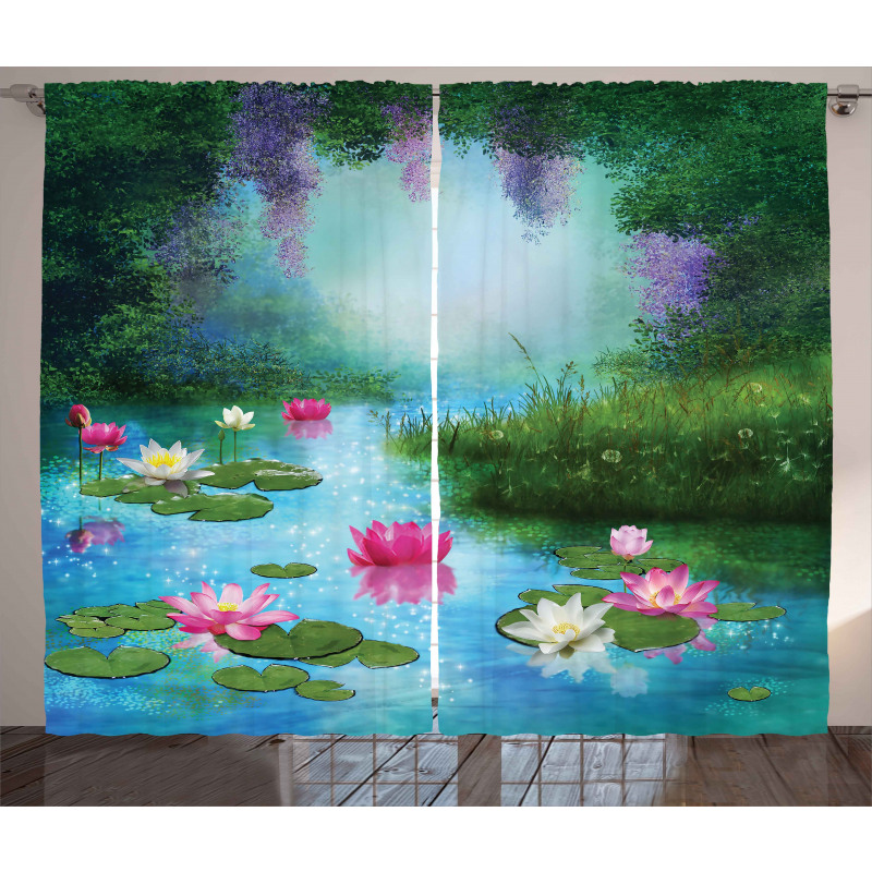 Fantasy Pond Water Lily Curtain